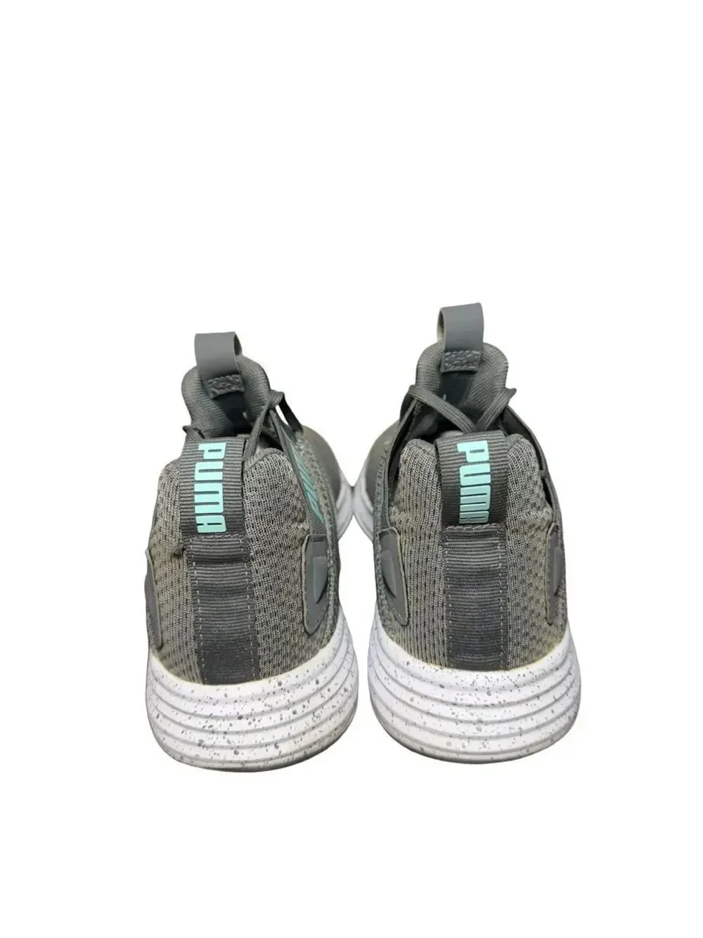 Puma Gray Sneaker with Light Blue Accents